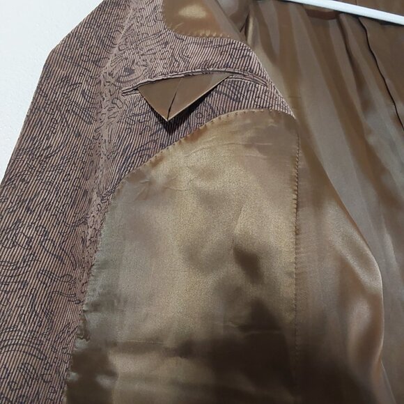 NWT! Fazzisport Abstract Design Corduroy Sport Coat Jacket Blazer - 40R - Picture 11 of 11
